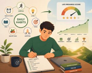How Your Daily Habits Shape Your Life Progress Score Over Time